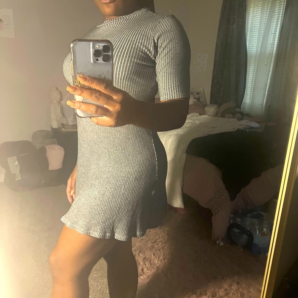 ZARA Knit Grey Dress